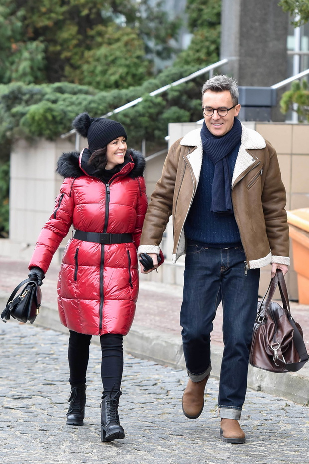 Katarzyna Cichopek i Maciej Kurzajewski w dobrych nastrojach