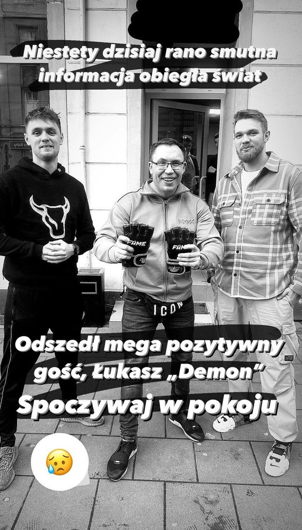 Łukasz Demon Motyka nie żyje