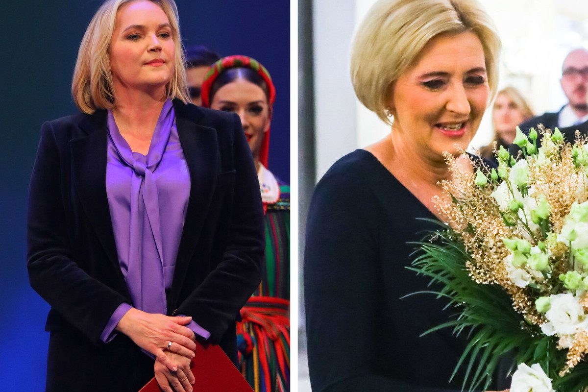 Agata Duda i Dominika Chorosińska na koncercie