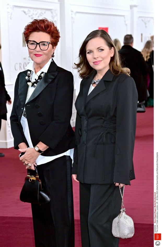 Jolanta i Aleksandra Kwaśniewskie na premierze The Crown