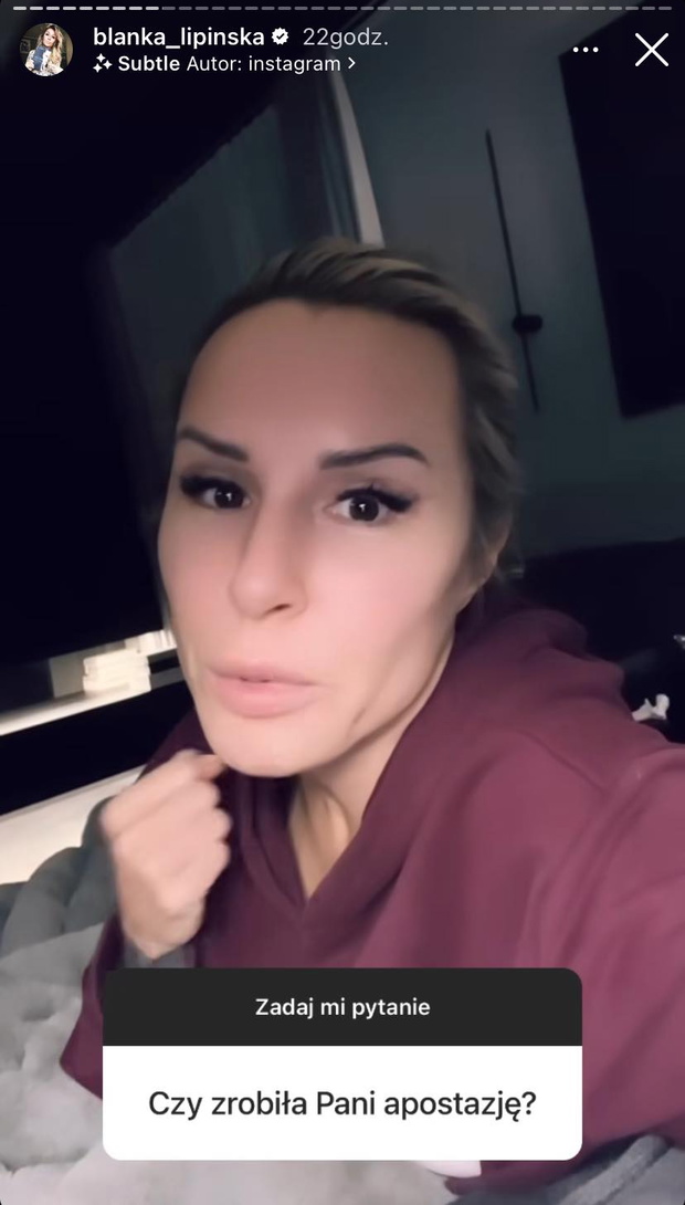 Blanka Lipńska o apostazji