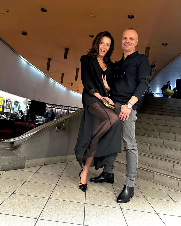 Marcin Hakiel z partnerką