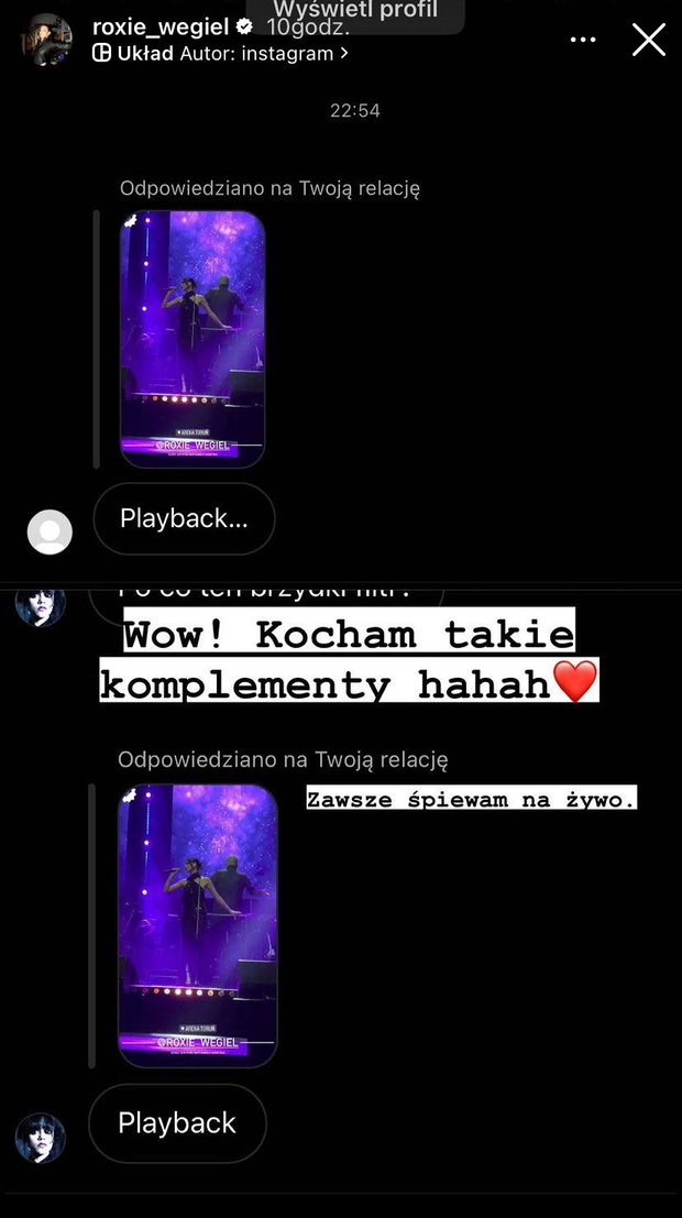 Roksana Węgiel na koncercie w Toruniu