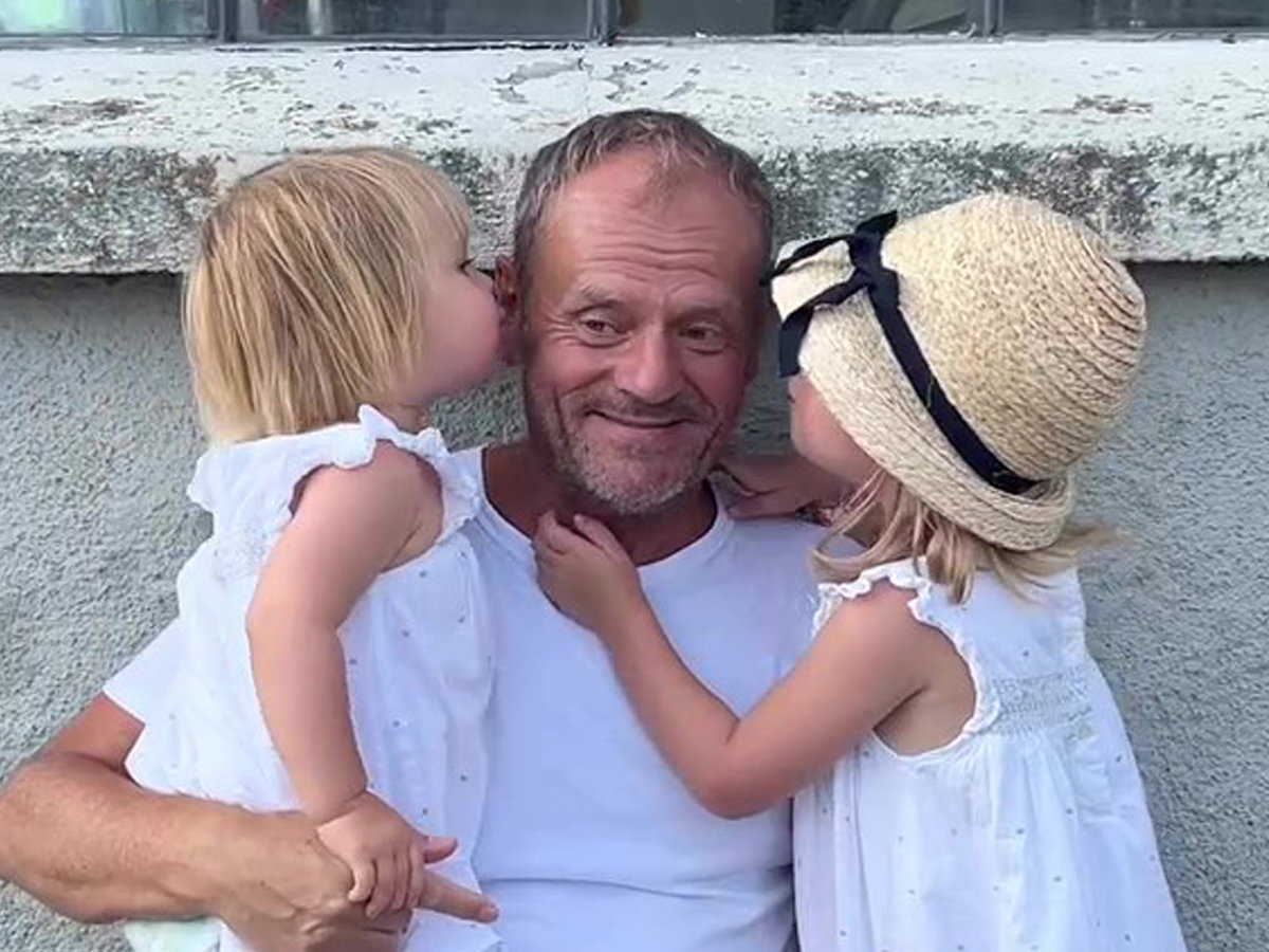 Donald Tusk z wnuczkami