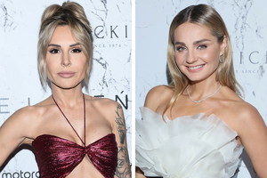 Blanka Lipińska i Małgorzata Socha na pokazie Macieja Zienia