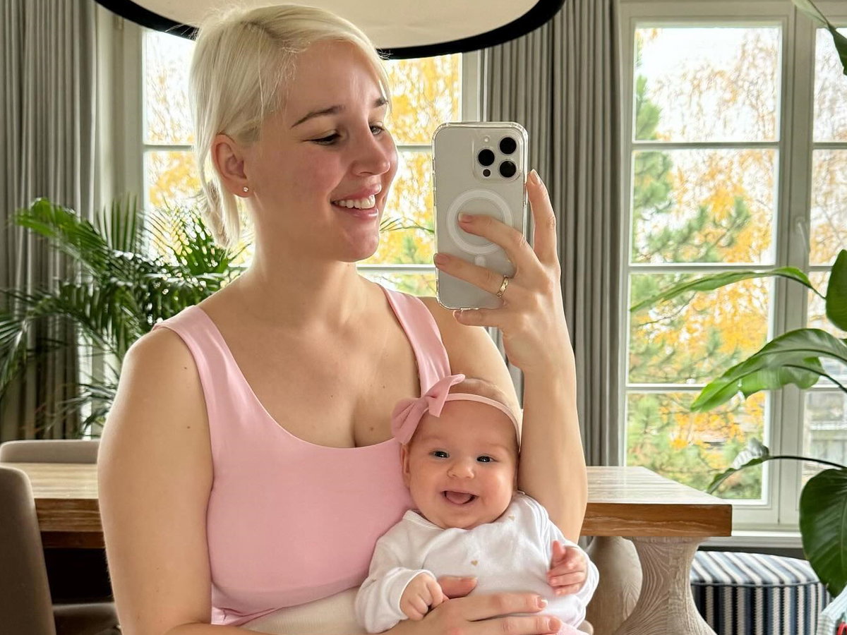 Lil Masti z córką Arią
