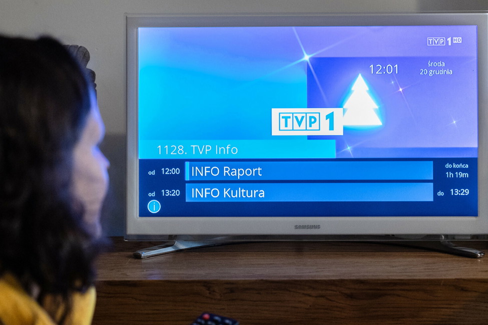 Czarna plansza na kanale TVP