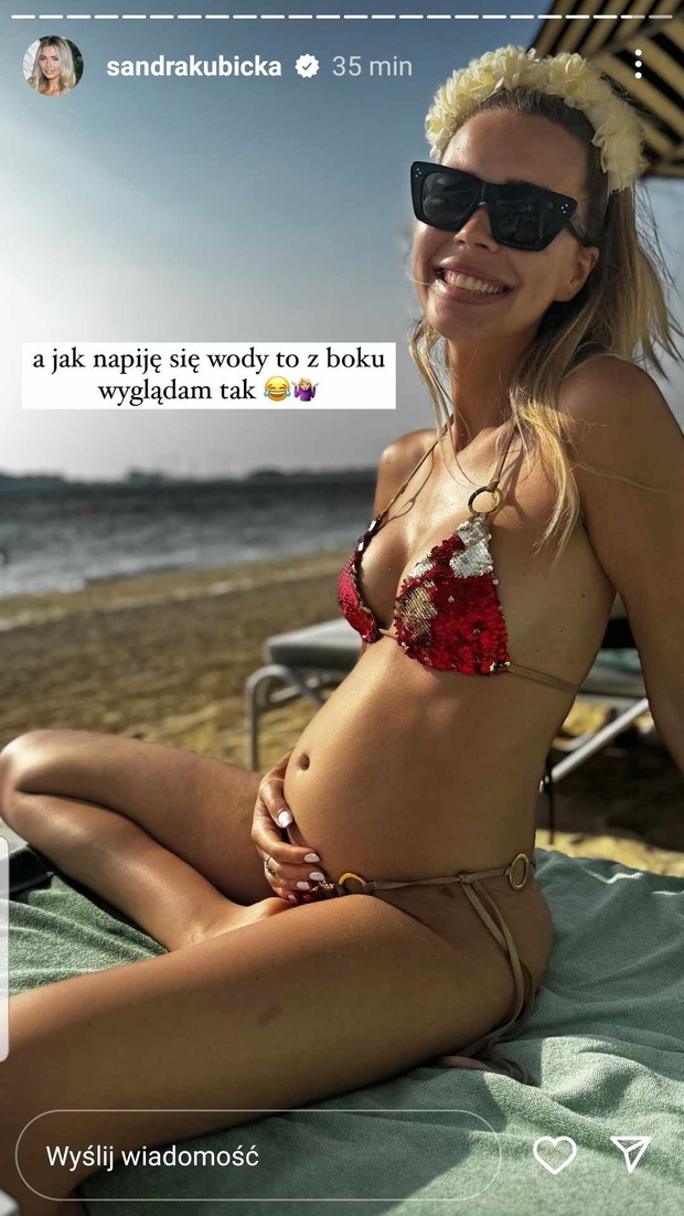 Sandra Kubicka pokazała ciążowy brzuszek