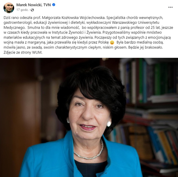 Nie żyje gwiazda TVN