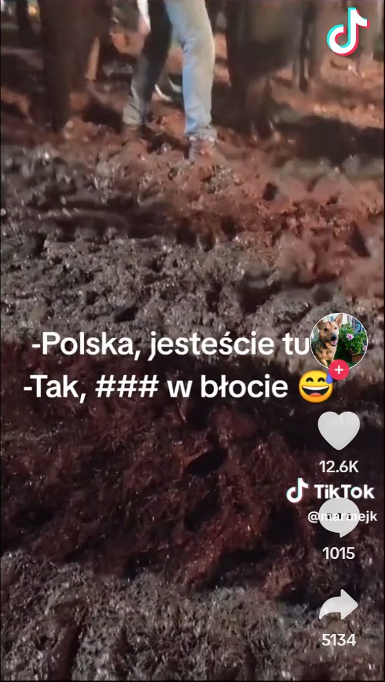 Błoto na Sylwestrze z Polsatem w Chorzowie 2