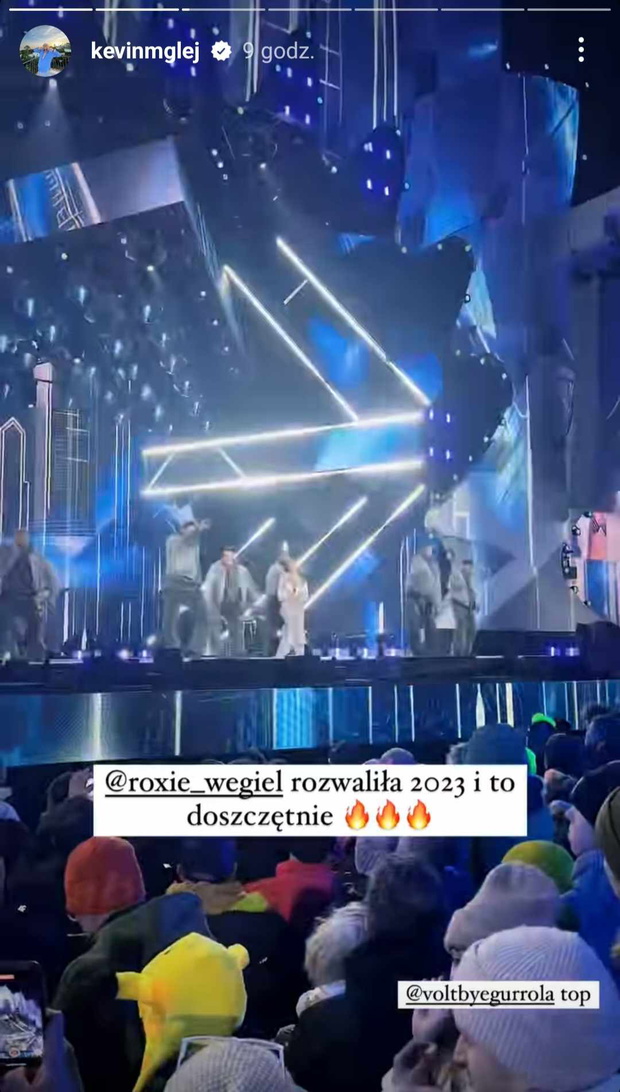 Tak ukochany wspierał Roksanę Węgiel na Sylwestrze TVP