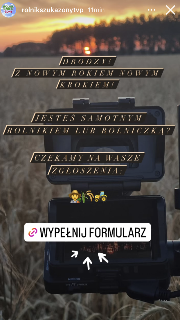 Produkcja Rolnik szuka żony przekazała wiadomość