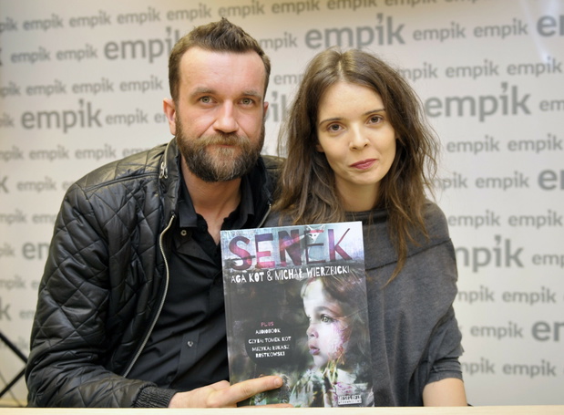 Agnieszka i Tomasz Kot w katowickim Empiku