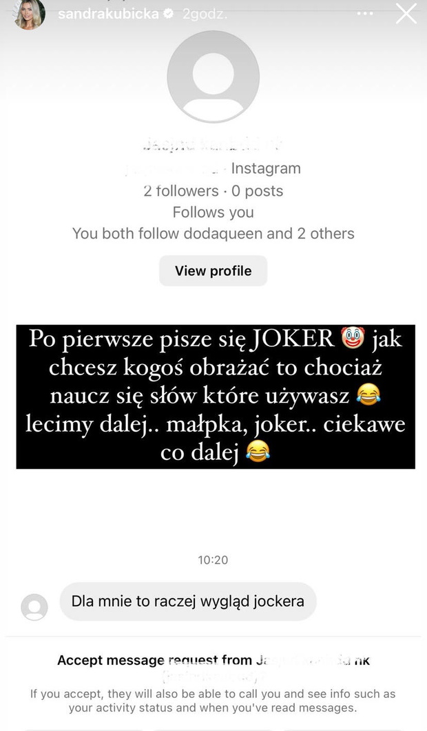 Sandra Kubicka pokazała skandaliczne wiadomości