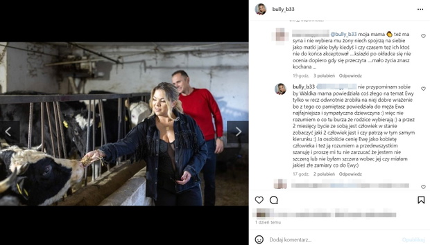 Dorota z Rolnik szuka żony odpowiada na gorzki komentarz