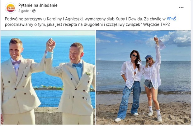 Pary jednopłciowe w Pytaniu na śniadanie
