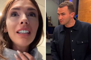 Klaudia Halejcio z narzeczonym