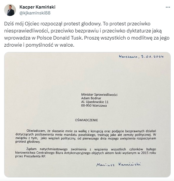 Wpis Kacpra Kamińskiego