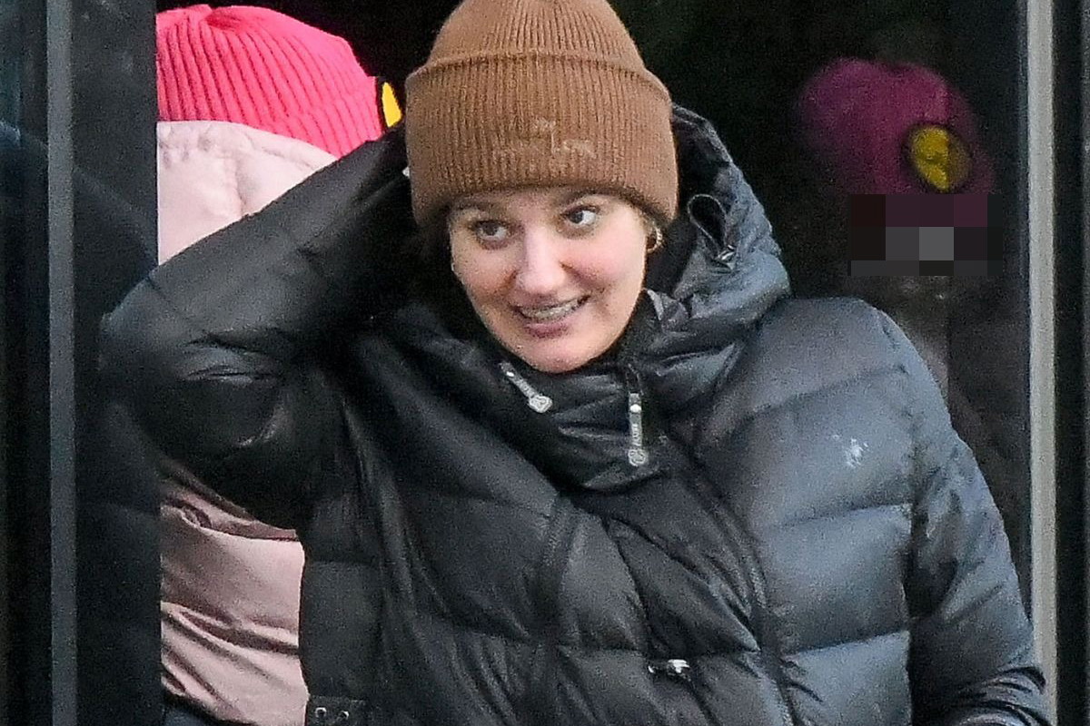 Zofia Zborowska w zimowej stylizacji