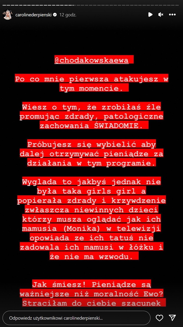 Caroline Derpienski do Ewy Chodakowskiej z programu OdNowa