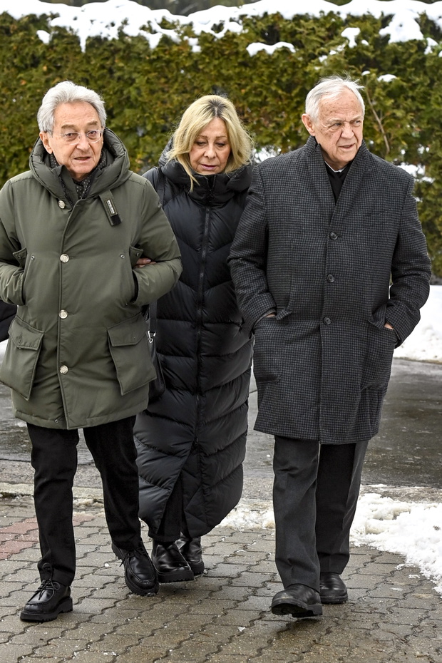 Marek Kondrat na pogrzebie Janusza Majewskiego