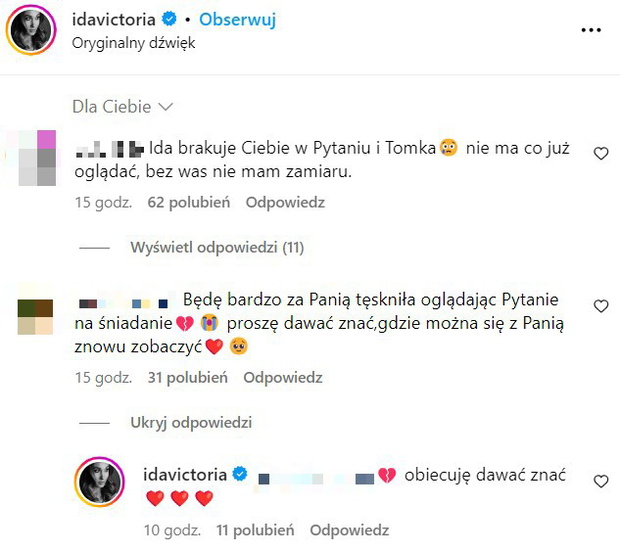 Ida Nowakowska odpowiada fanom