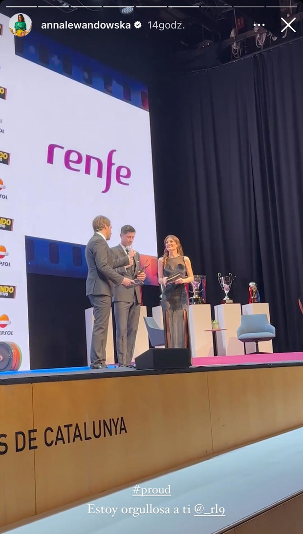 Ania i Robert Lewandowscy na gali