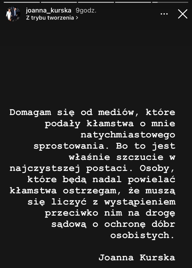 Oświadczenie Joanny Kurskiej. Ile zarabiała w TVP