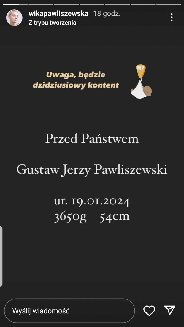 Gwiazda TVN urodziła