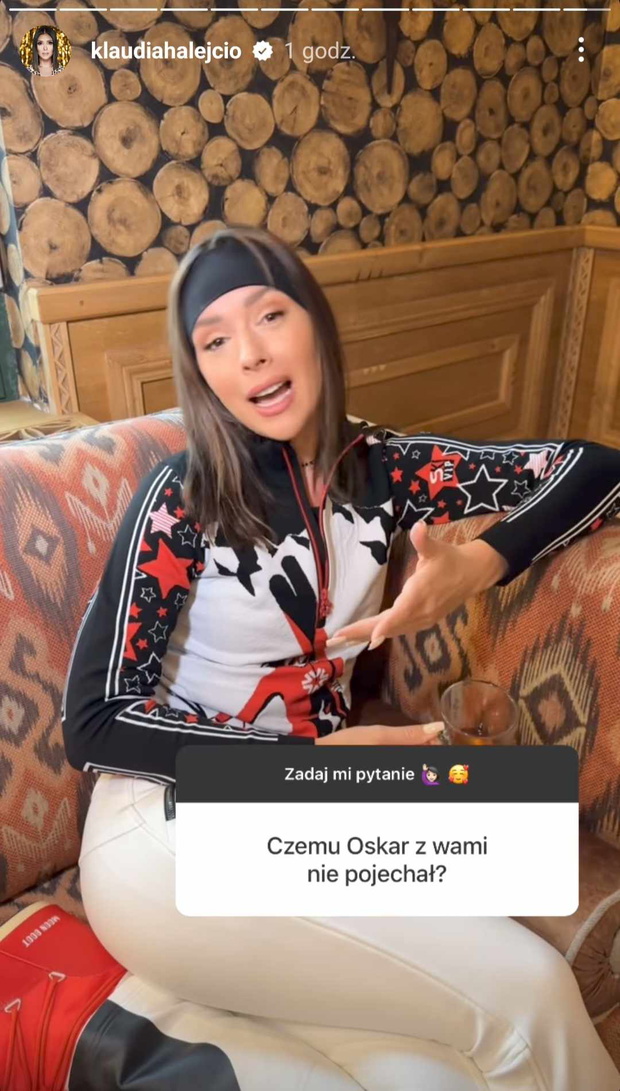 Klaudia Halejcio wyjechała bez partnera