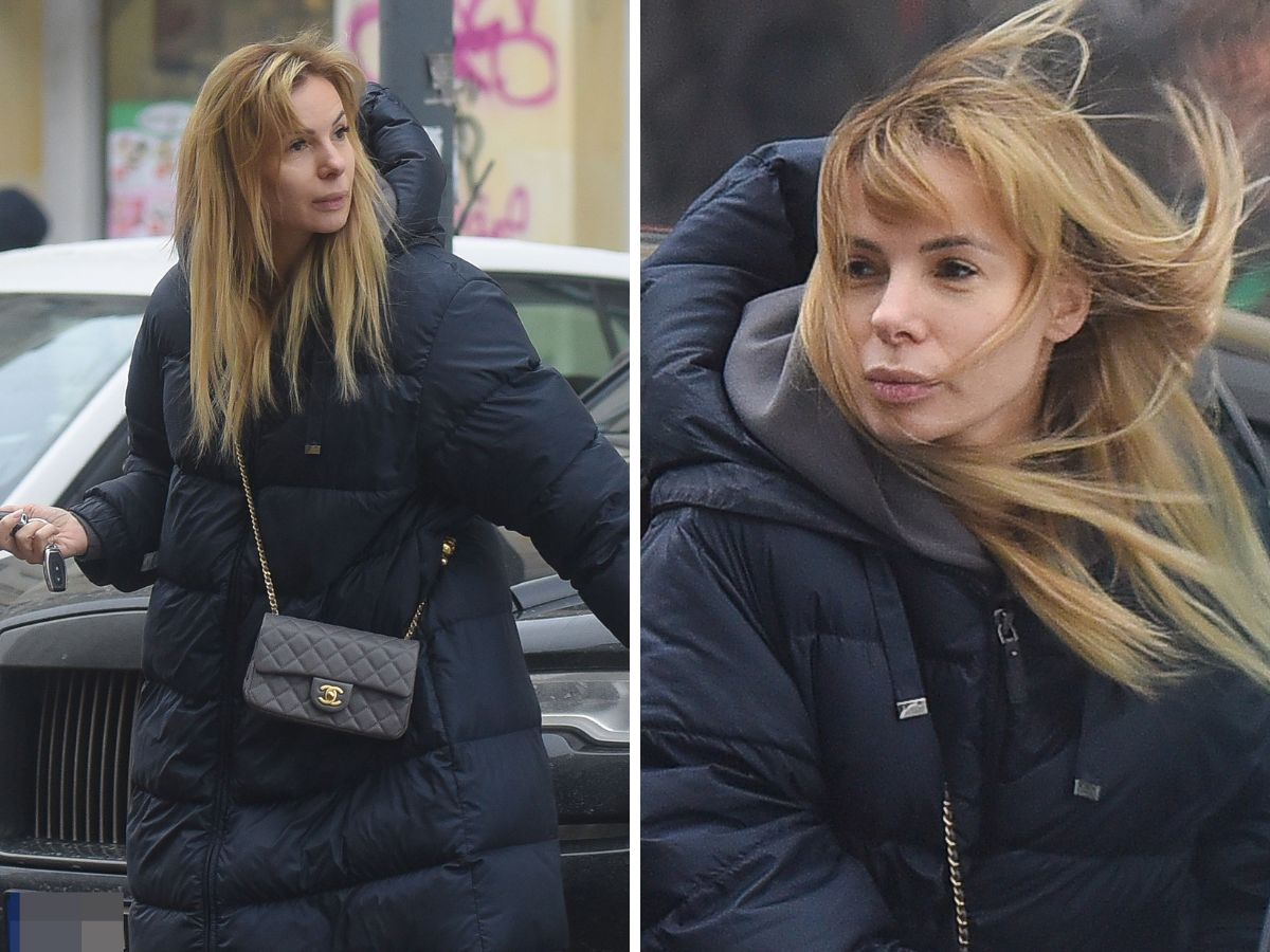Izabela Janachowska bez makijażu na zakupach