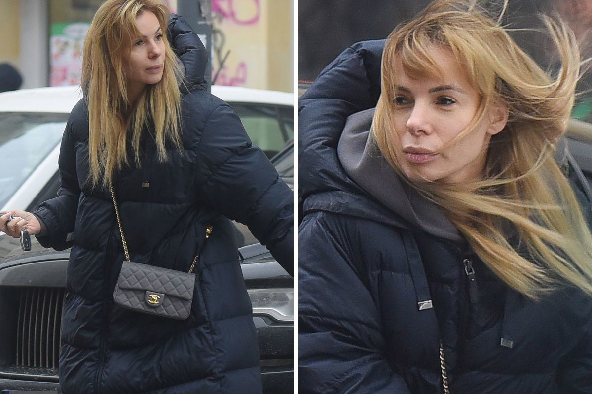 Izabela Janachowska bez makijażu na zakupach