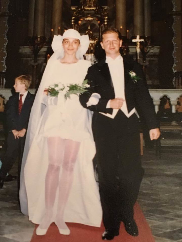 Klaudia Carlos z mężem