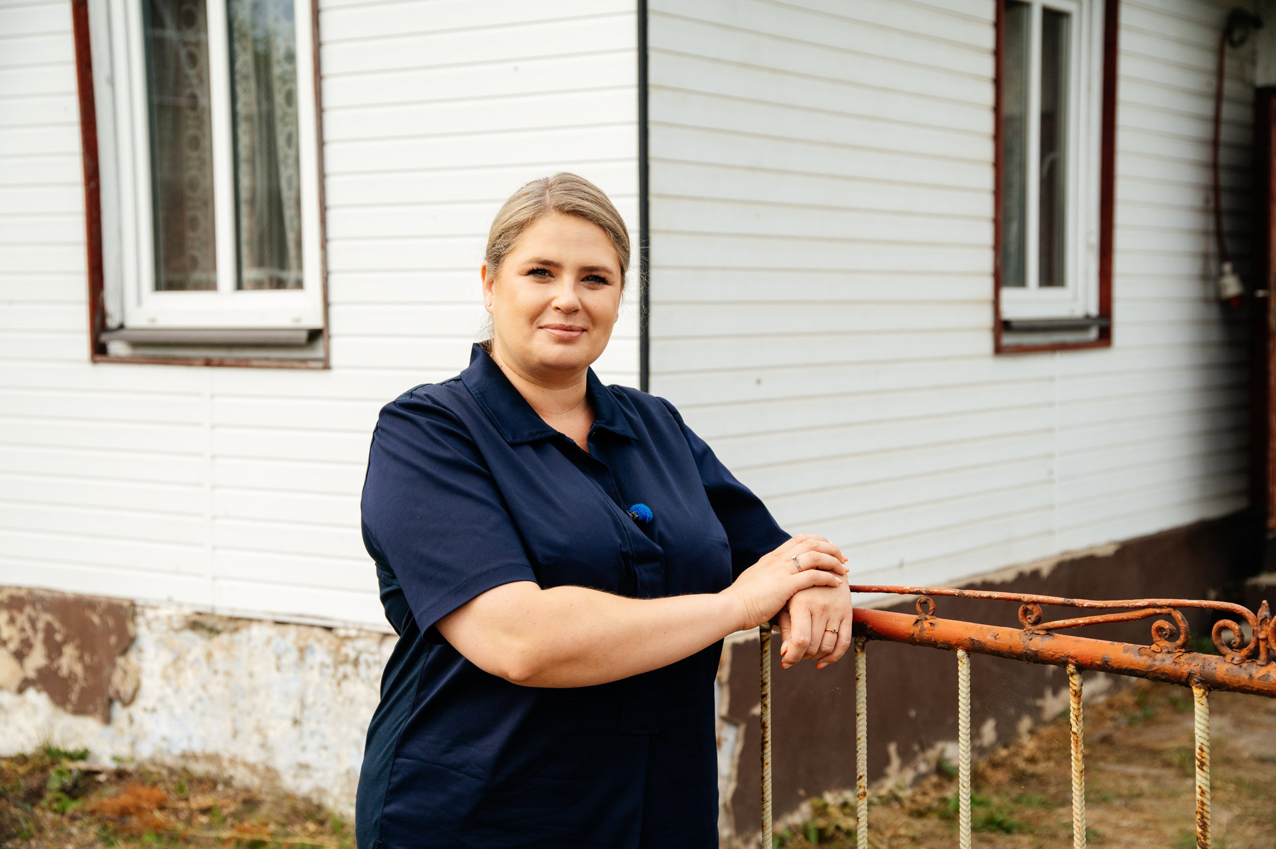 Elżbieta Romanowska na planie Nasz Nowy Dom
