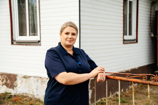 Elżbieta Romanowska na planie Nasz Nowy Dom