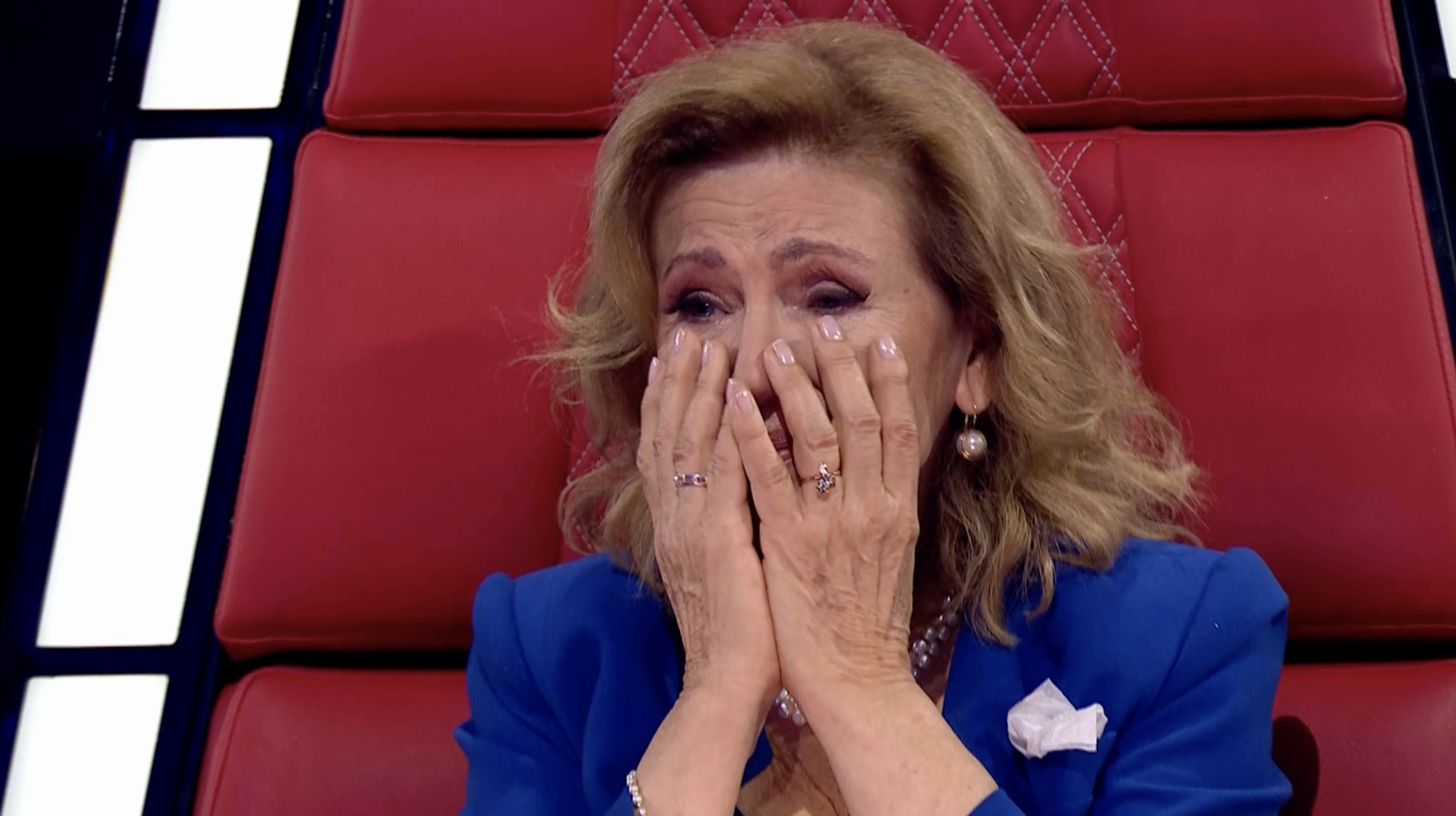 Halina Frąckowiak płacze w The Voice Senior