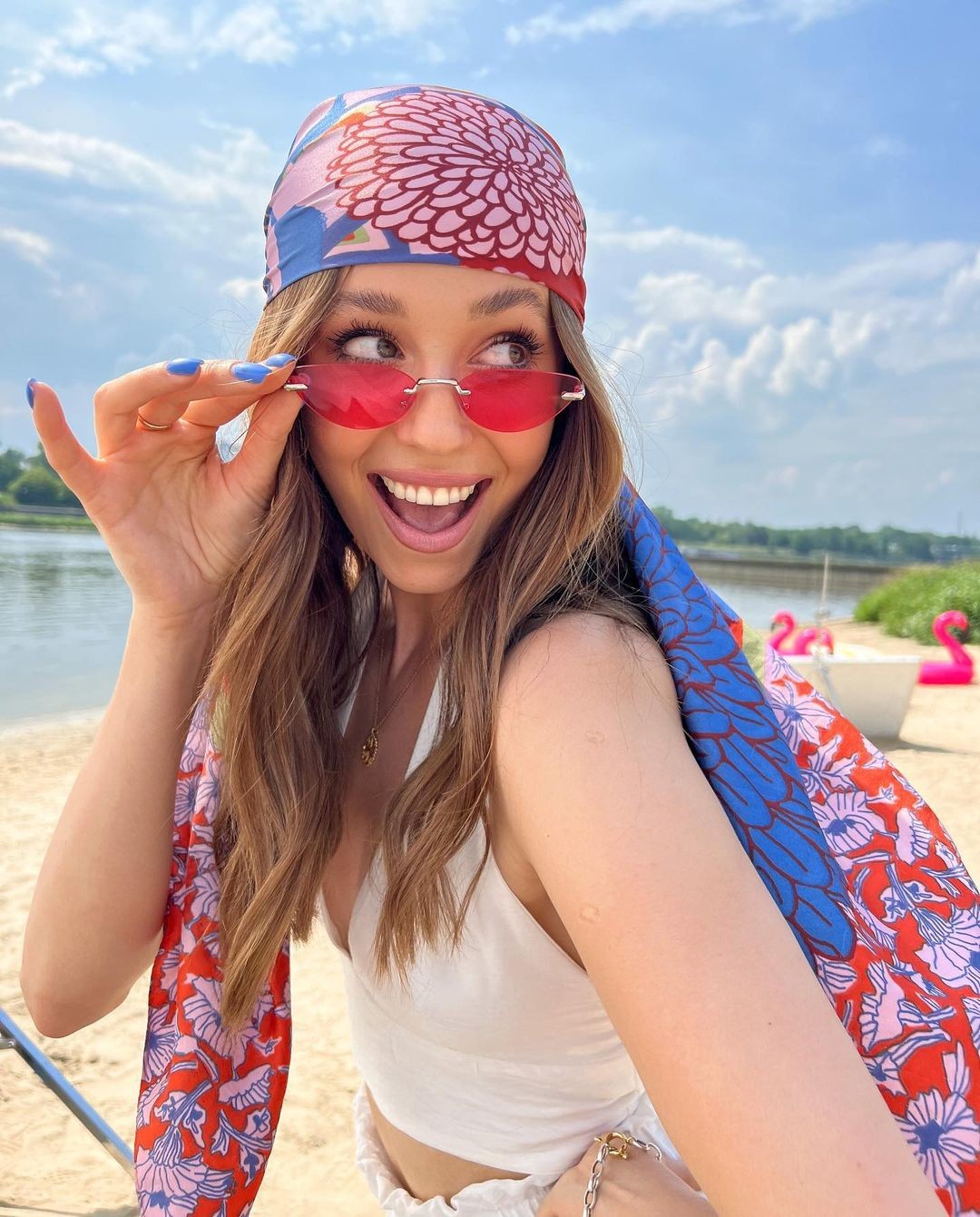 Izabella Krzan w skąpym bikini