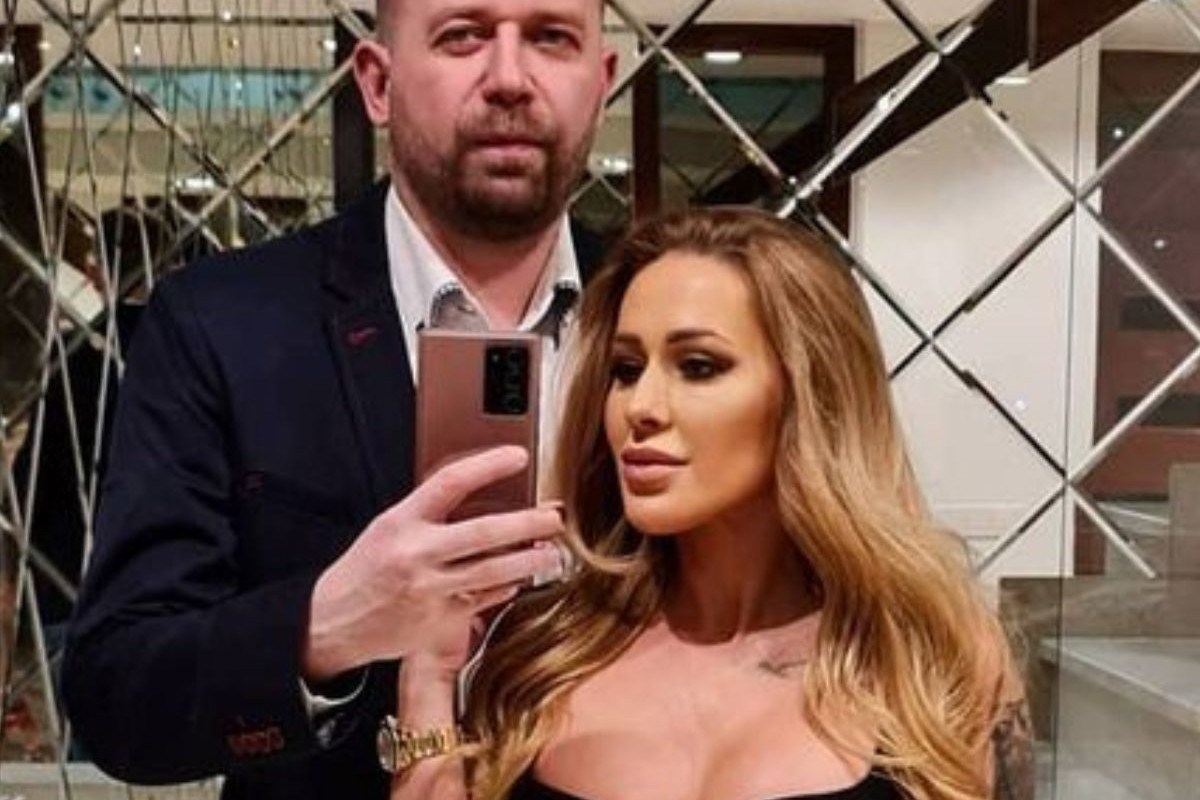 Sylwia Peretti z mężem