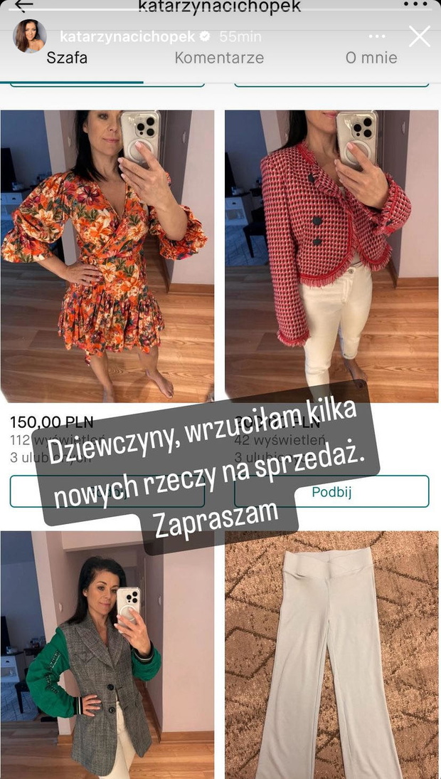 Katarzyna Cichopek sprzedaje ubrania