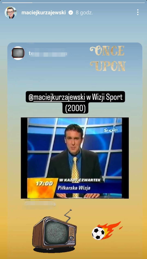 Maciej Kurzajewski pokazał zdjęcie z przeszłości