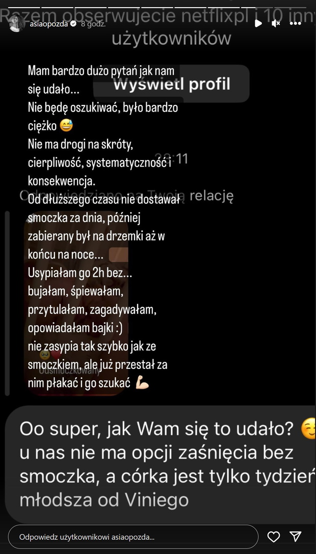 Joanna Opozda odsmoczkowała Vincenta