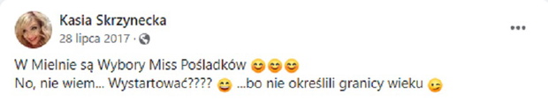 Kasia Skrzynecka chciała zostać Miss