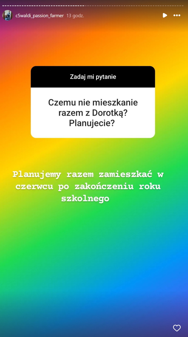 Waldemar o przeprowadzce Doroty