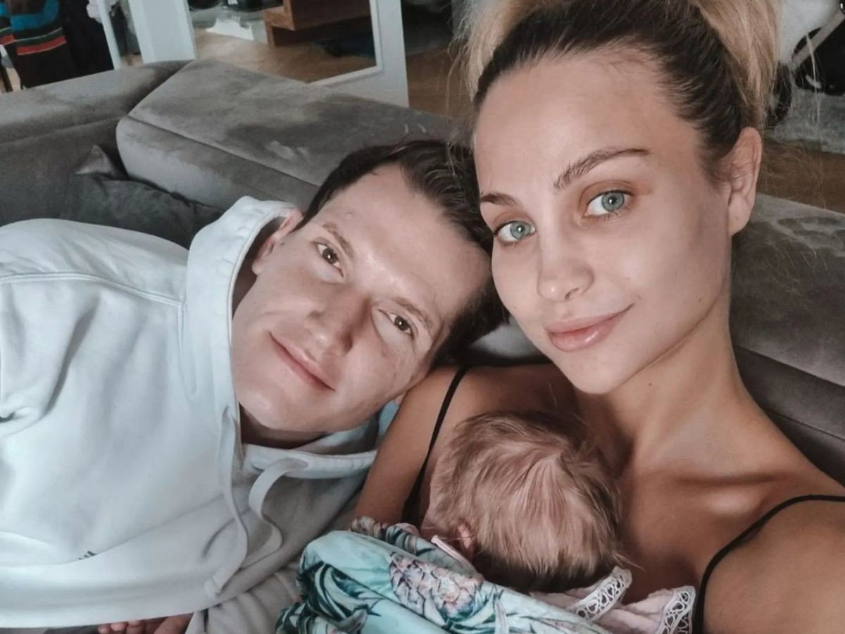 Hanna Żudziewicz i Jacek Jeschke z córką