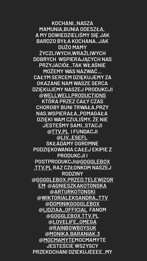 Iza Zeiske po pogrzebie mamy