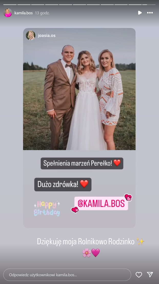 Kamila z Rolnik szuka żony urodziny życzenia 2