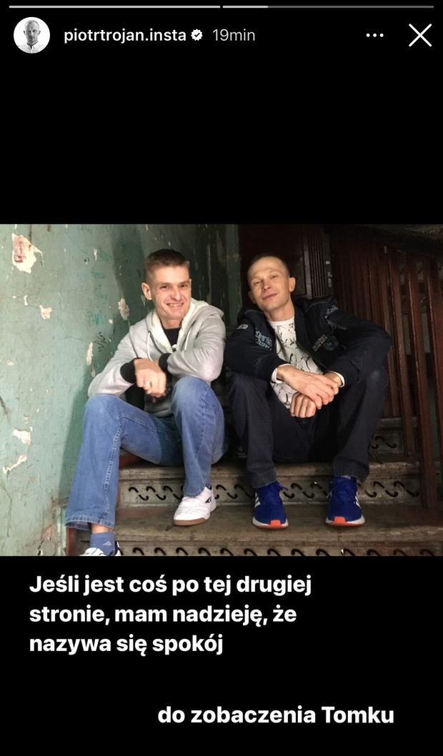 Piotr Trojan żegna Tomasza Komendę