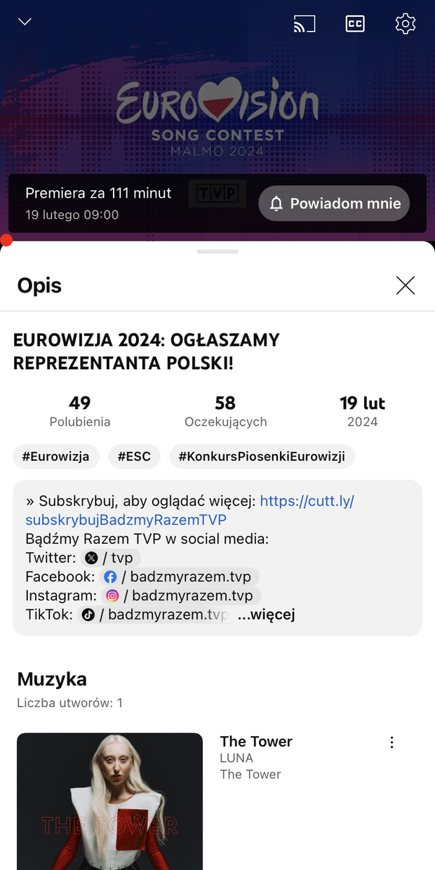 Przypadkowo ogłoszono kandydata na Eurowizję