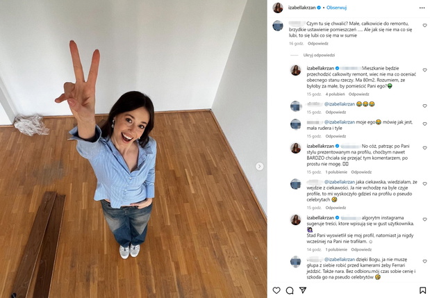 Izabela Krzan afera z mieszkaniem