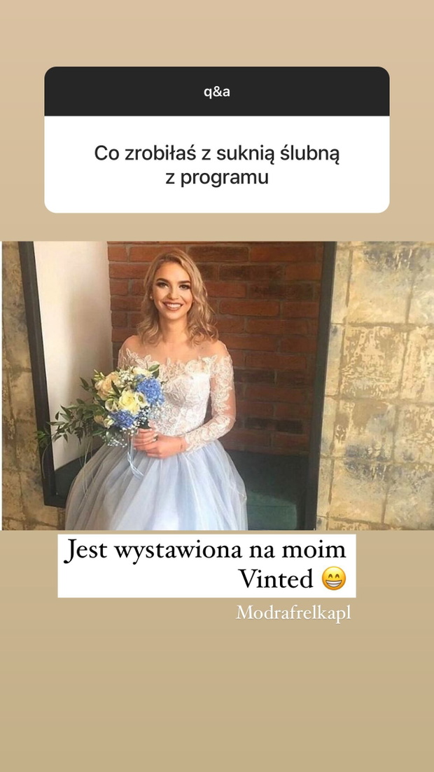 Oliwia ze "Ślubu od pierwszego wejrzenia" sprzedaje swoją suknię ślubną